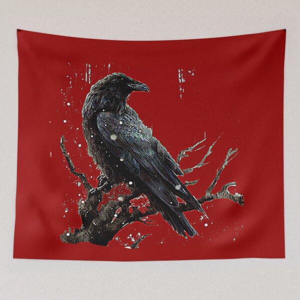 Item preview, CROW BLACK AND RED designed and sold by THE AMERICAN TEEVANGELIST.