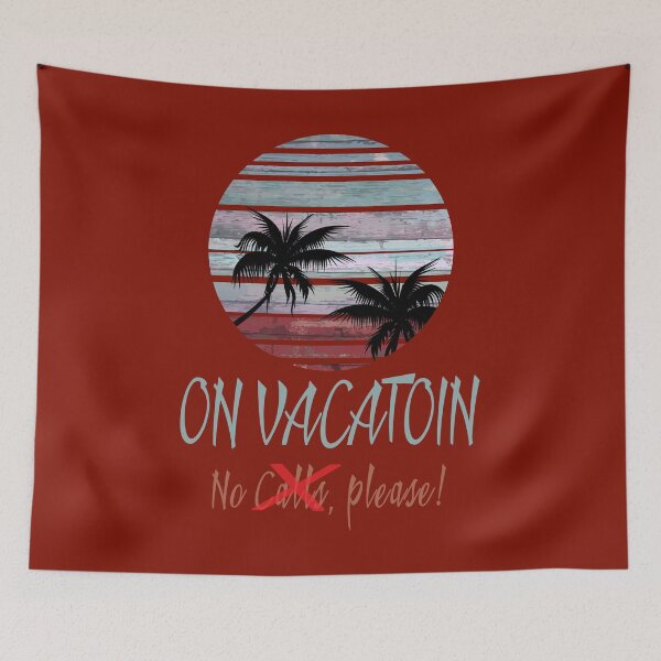 Item preview, On Vacatoin No Calls please summer holiday TShirt designed and sold by blueocan.
