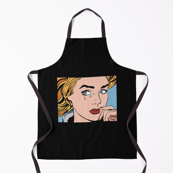 Artikelvorschau, Lichtenstein-Art-Pop-Art-Frau, die klassisches T-Shirt weint entworfen und verkauft von donnielnah.