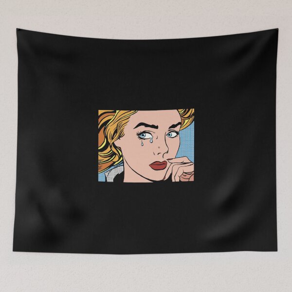 Item preview, Lichtenstein Style Pop Art Woman Crying Classic T-Shirt designed and sold by donnielnah.