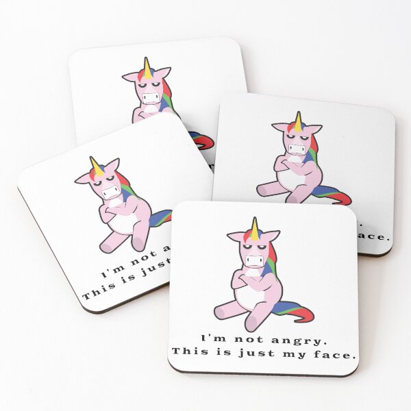 Item preview, Grumpy Unicorn Angry Face designed and sold by Batmantis275.