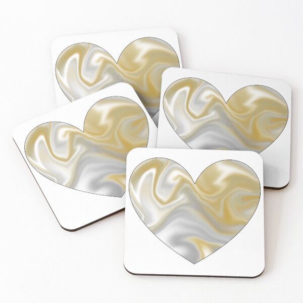 Item preview, Heart Gold Marble Design designed and sold by ArtByCelestial.