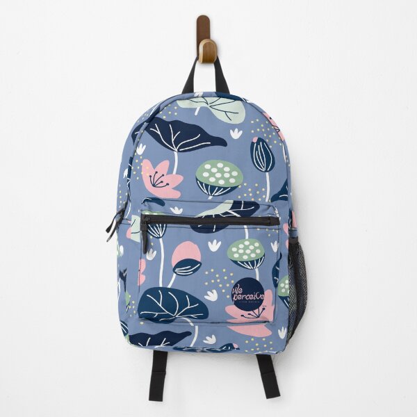 Item preview, WE PERCEIVE | SERENITY COLLECTION - Japanese Style Lotus Flower with Seeds in Indigo Blue designed and sold by Luis Wong | We Perceive.