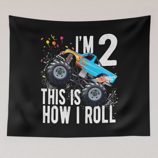 Item preview, 2 Year Old Birthday 2nd Birthday Monster Truck Car designed and sold by MalloWilli.