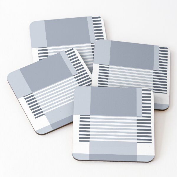 Item preview, Marfa Graphic Abstract Geometric Print in Blue designed and sold by House of Haha.