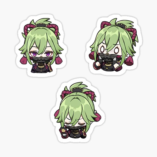 Kuki Shinobu Genshin Impact Chibi Stickers Set Sticker For Sale By   St,small,507x507 Pad,600x600,f8f8f8 