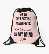 tattoos on my mind // rose collection Drawstring Bag