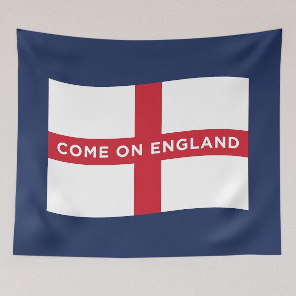 Item preview, Come On England Wave Flag (On Blue) designed and sold by STUDIO-72.