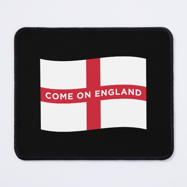 Item preview, Come On England Wave Flag (On Black) designed and sold by STUDIO-72.