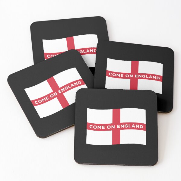 Item preview, Come On England Wave Flag (On Black) designed and sold by STUDIO-72.