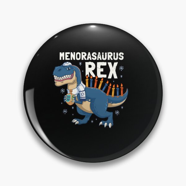 Item preview, HANUKKAH REX MENORASAURUS REX DINOSAUR FUNNY MENORA PUN designed and sold by sobriowslen.
