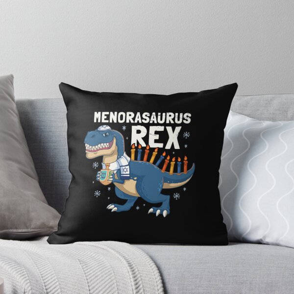 Item preview, HANUKKAH REX MENORASAURUS REX DINOSAUR FUNNY MENORA PUN designed and sold by sobriowslen.