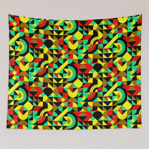 Item preview, geometric colorful patterns conceptual Art - Abstract Neo Geo graphic design designed and sold by Design Repo.