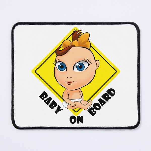 Item preview, Cute Baby Girl on Board Car Design designed and sold by Digi Artworks Store.
