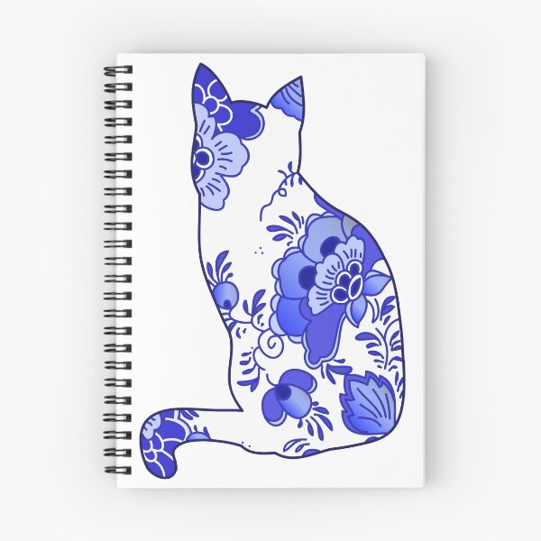 Item preview, Blue Porcelain Cat  designed and sold by MoriDeco.