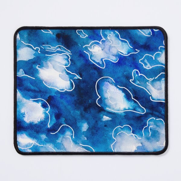 Item preview, Clouds line art with watercolour designed and sold by Chantellearts.
