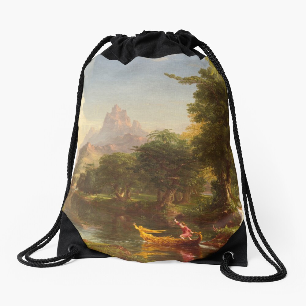 The Voyage of Life Youth Painting by Thomas Cole Drawstring Bag