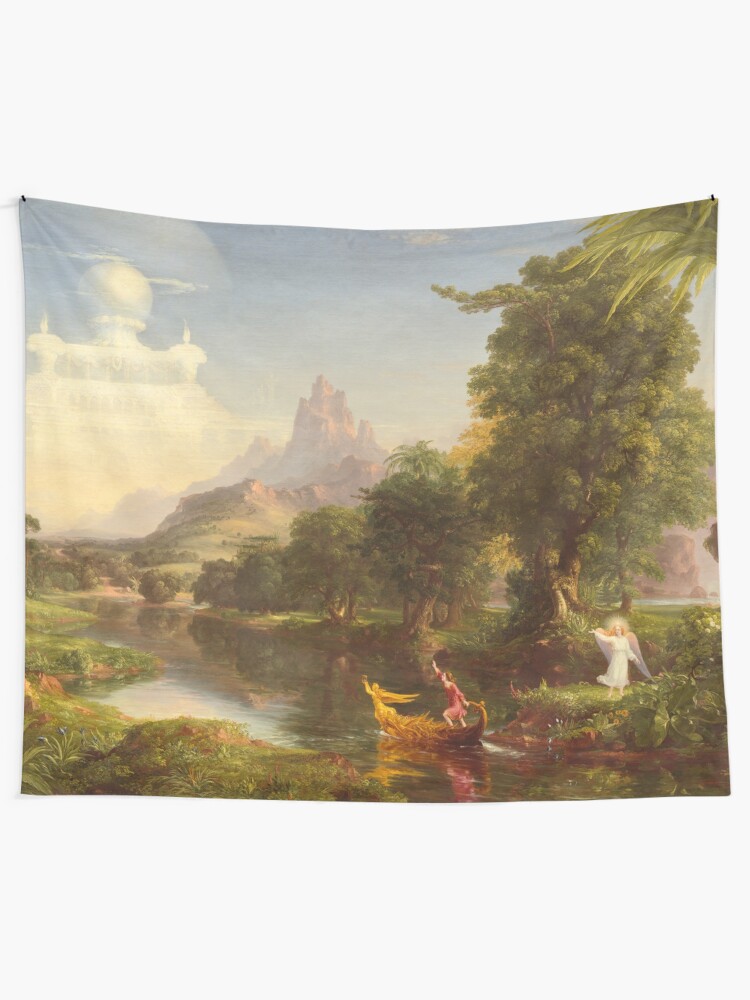 Alternate view of The Voyage of Life Youth Painting by Thomas Cole Tapestry