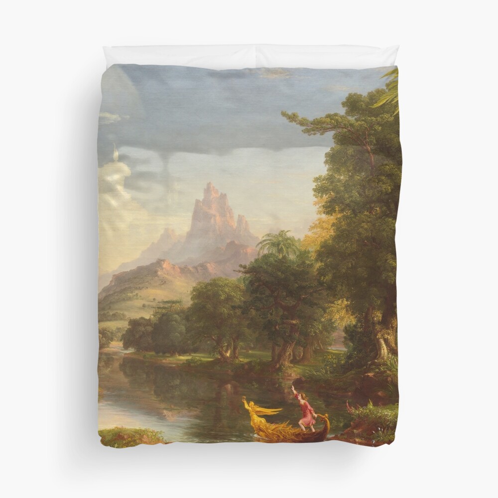 The Voyage of Life Youth Painting by Thomas Cole Duvet Cover