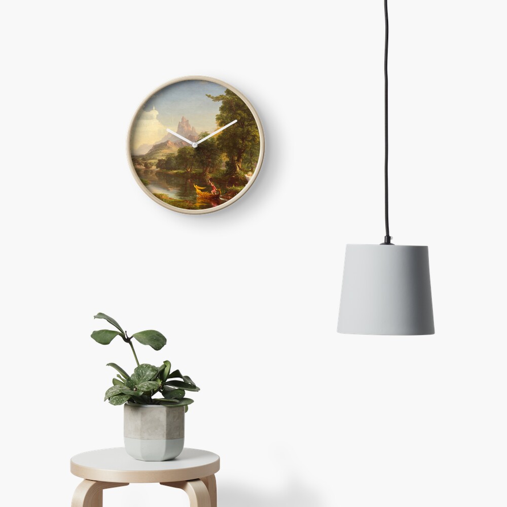 The Voyage of Life Youth Painting by Thomas Cole Clock