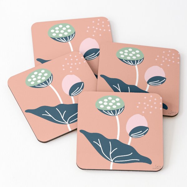 Item preview, WE PERCEIVE | NATURE LOVE COLLECTION -  Japanese Style Lotus Flower with Seeds designed and sold by Luis Wong | We Perceive.