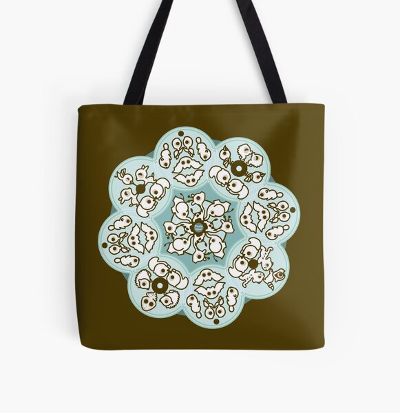 Simply Small Animals Mandala Pattern All Over Print Tote Bag