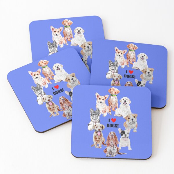 Item preview, I Heart Dogs - 8 dog collage! designed and sold by daveand65.
