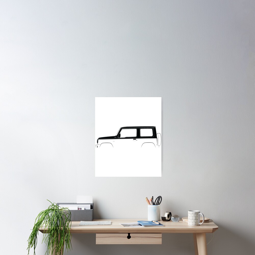 "Suzuki Jimny (2018) Silhouette " Poster for Sale by 2020-Printworks