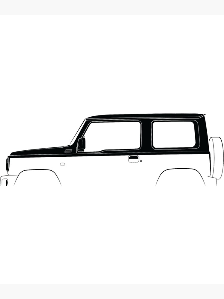 "Suzuki Jimny (2018) Silhouette " Poster for Sale by 2020-Printworks