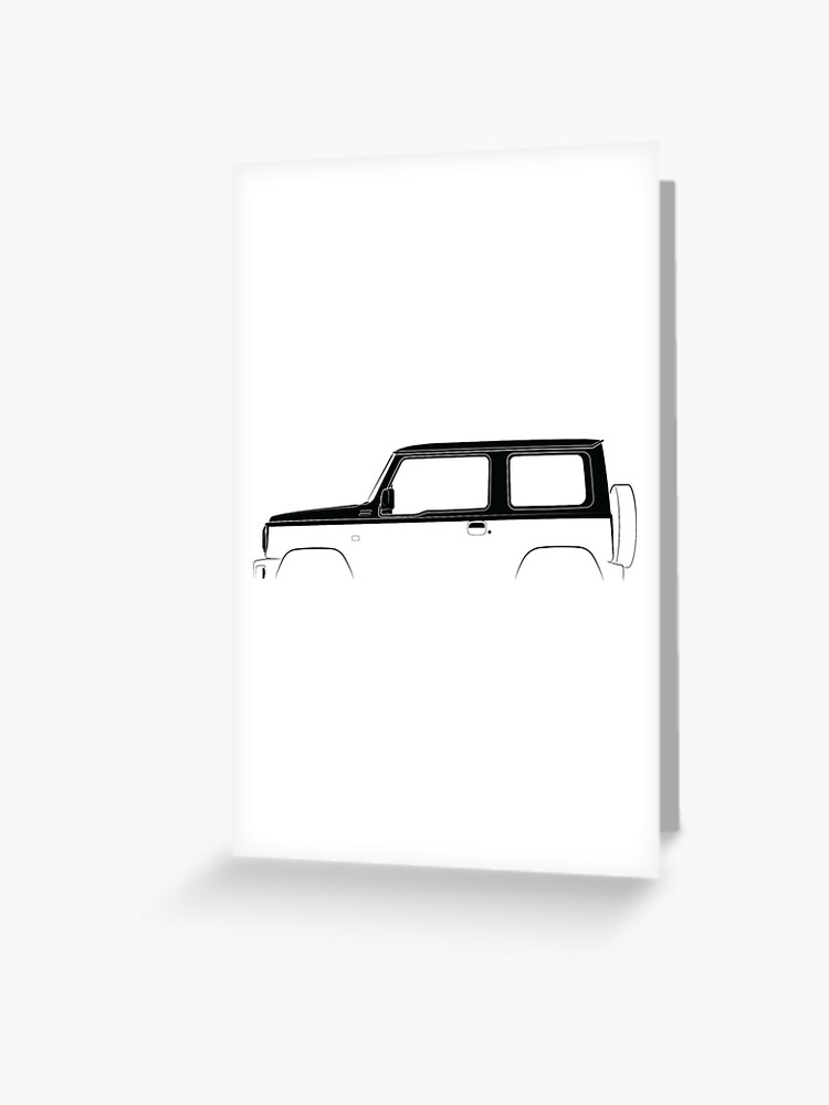 Suzuki Jimny (2018) Silhouette  Greeting Card for Sale by 2020