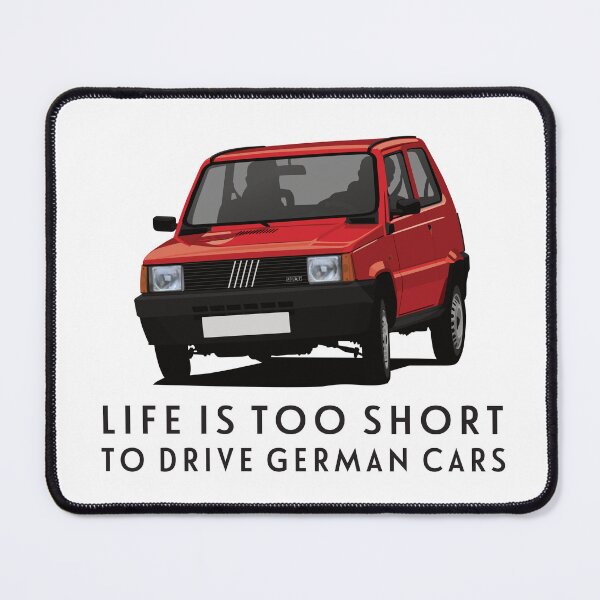 Item preview, Panda mk1 - Life is too short to drive German cars - red designed and sold by knappidesign.