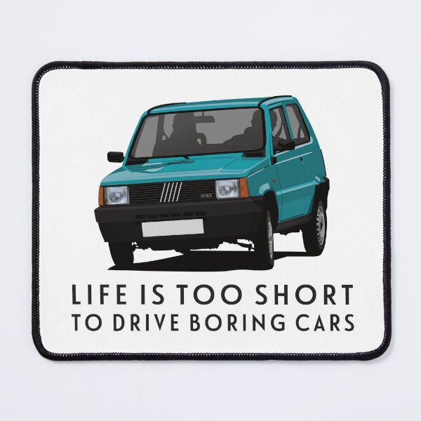 Item preview, Life is too short to drive boring cars -  Panda in turquoise designed and sold by knappidesign.