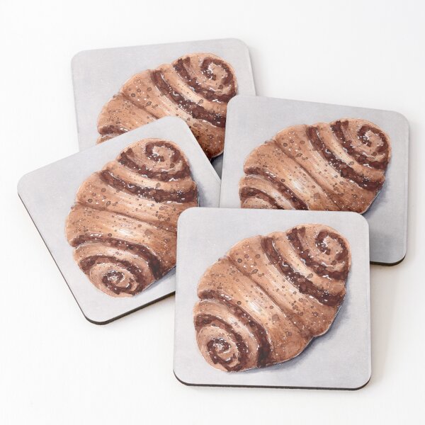 Item preview, Franzbrötchen - Watercolour Illustration designed and sold by Pattokarts.