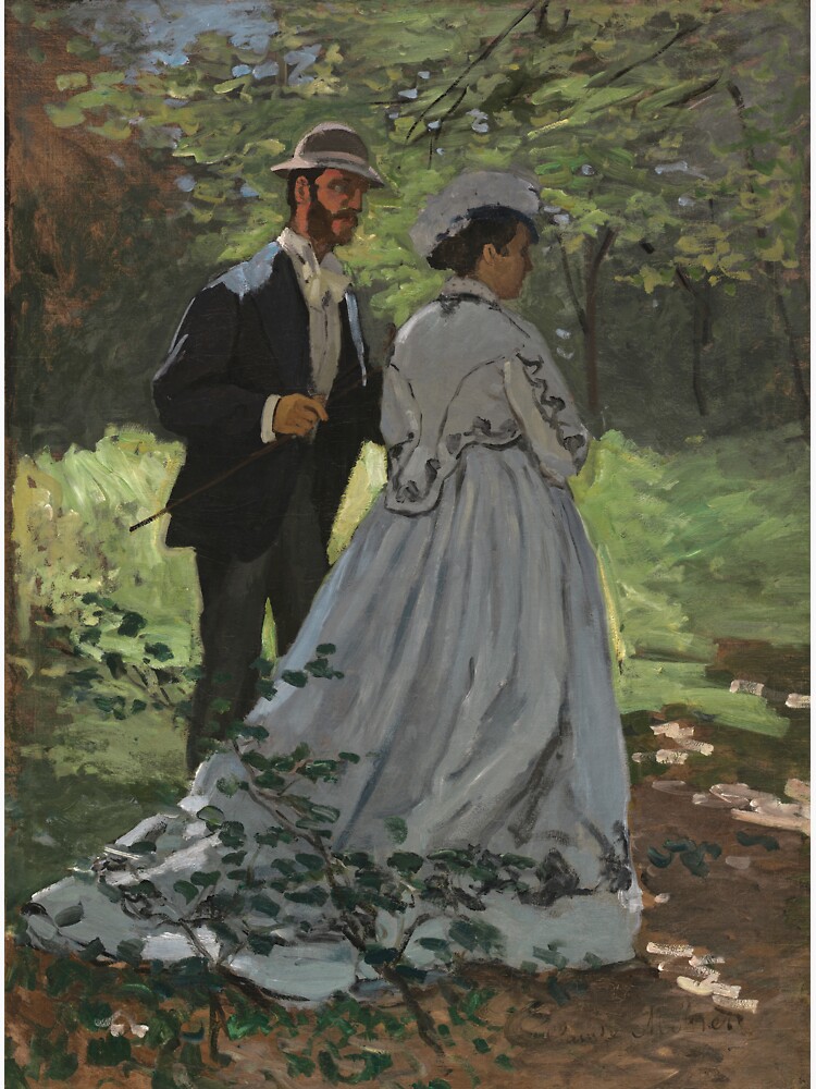 Bazille and Camille Painting by Claude Monet by podartist