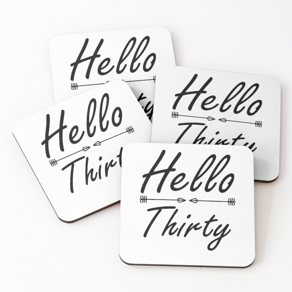Item preview, Hello Thirty - 30 Year Old Birthday designed and sold by Amineharoni.