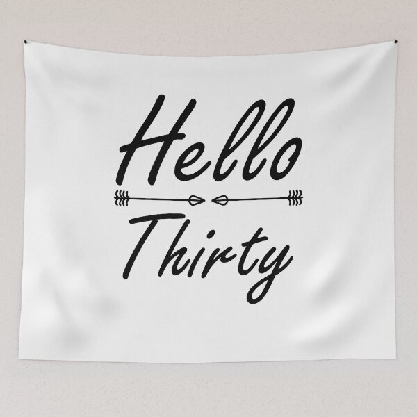 Item preview, Hello Thirty - 30 Year Old Birthday designed and sold by Amineharoni.