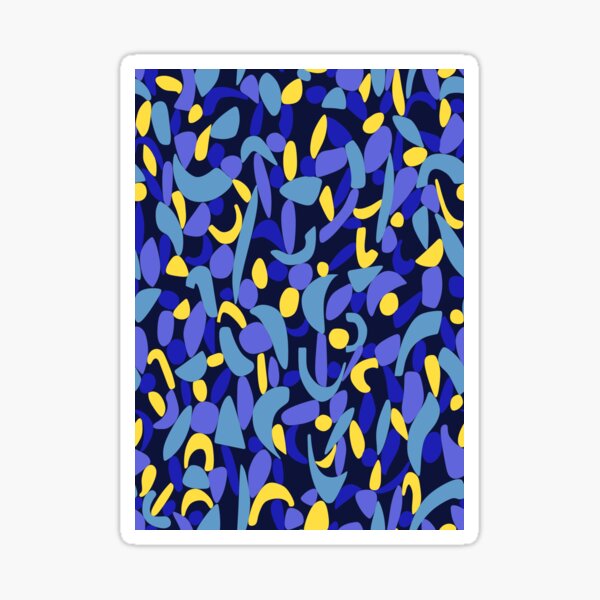 Zauberblüte - abstraktes florales Design Sticker