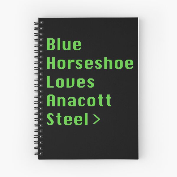 Item preview, Blue Horseshoe Loves Anacott Steel designed and sold by shopismo.