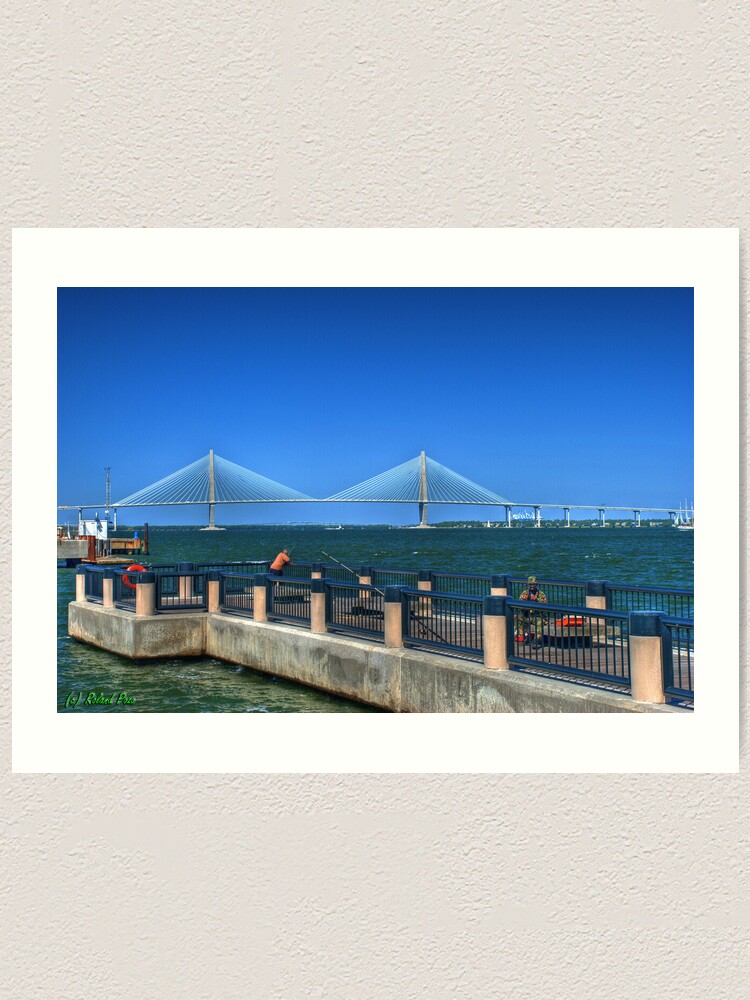 Alternate view of Charleston Pier Art Print