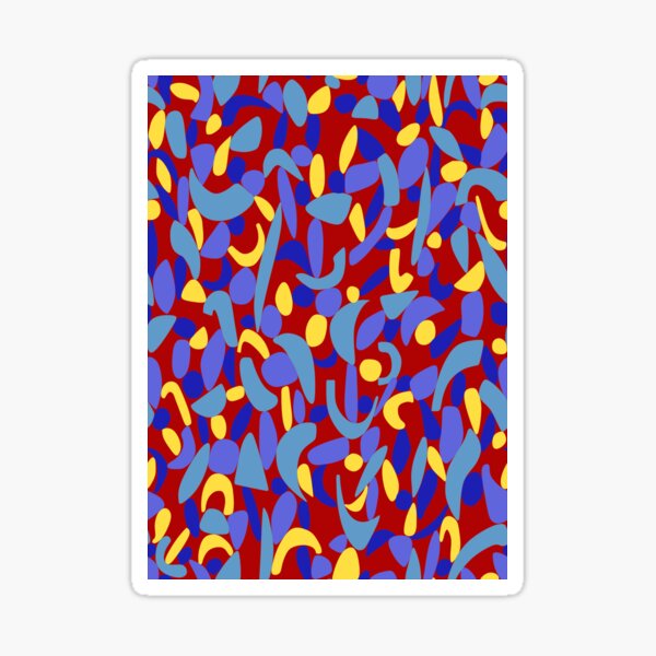 Zauberblüte - abstraktes florales Design Sticker