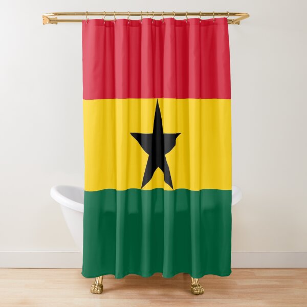 "Flag of Ghana" Shower Curtain for Sale by CountriesFlags Redbubble
