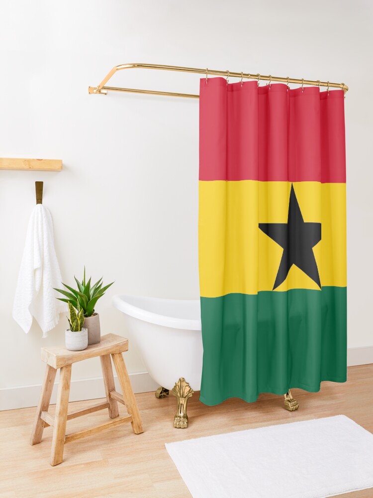 "Flag of Ghana" Shower Curtain for Sale by CountriesFlags Redbubble