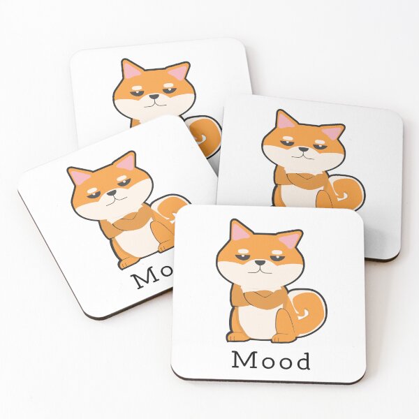 Item preview, Grumpy Shiba Inu Mood designed and sold by Batmantis275.