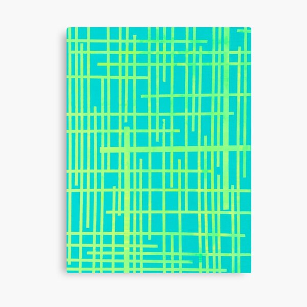 Item preview, Lines Teal Lime designed and sold by Owen1976.