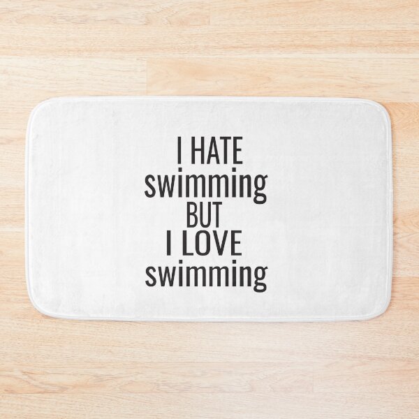 Item preview, Funny Swimming Love And Hate Relationship designed and sold by ASSOUKI9.