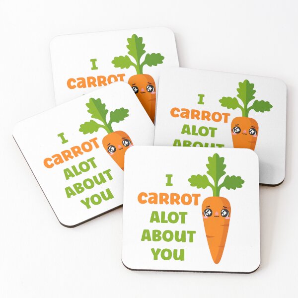 Item preview, I Carrot Alot About You Cute Kawaii Vegetable Veggie designed and sold by TheButtonCrew.