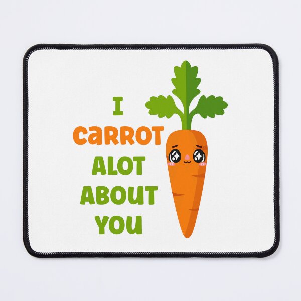 Item preview, I Carrot Alot About You Cute Kawaii Vegetable Veggie designed and sold by TheButtonCrew.
