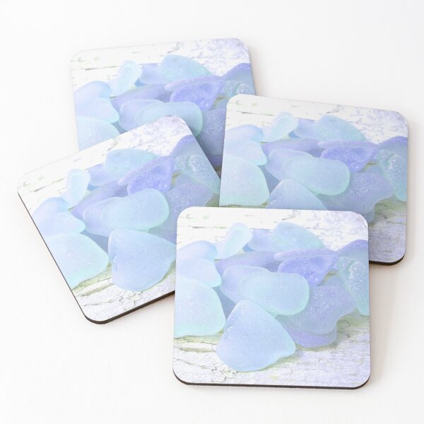 Item preview, Pale Blue Coastal Decor Sea Glass Photography Pastel Beach House Decor Photo 7 of 8 designed and sold by Beachy.
