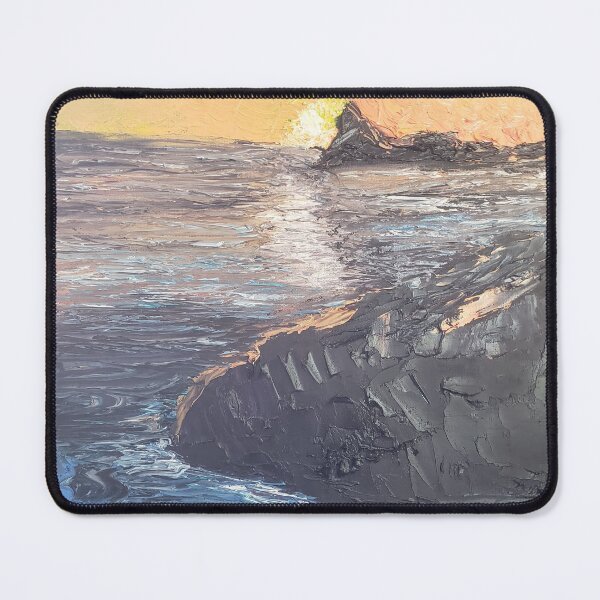 Item preview, Everlasting sunset oil painting by tabitha kremesec designed and sold by Tabitha Kremesec.