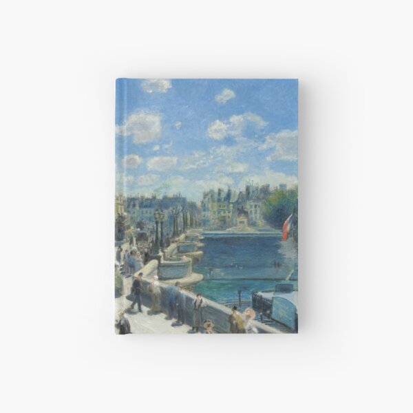 Pont Neuf Paris Painting by Auguste Renoir Hardcover Journal